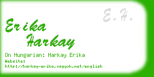 erika harkay business card